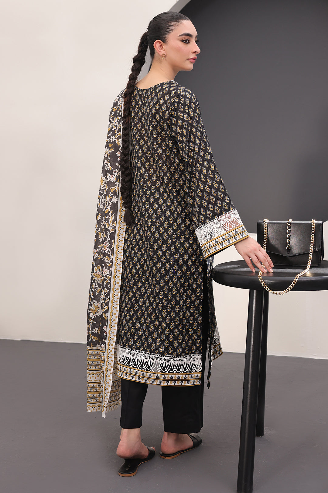 Zellbury | Unstitched 3 Piece Lawn | Shirt Shalwar Dupatta - 1515 - House Of Zarish