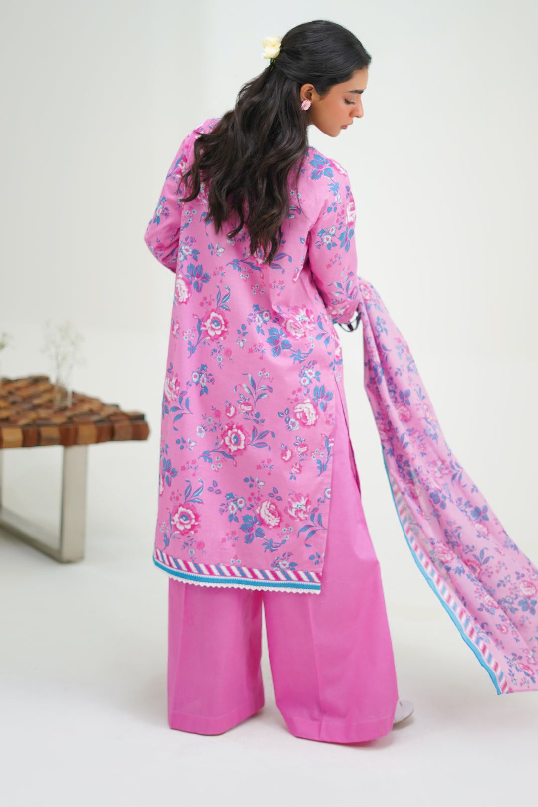 Zellbury | Unstitched 3 Piece Lawn | Shirt Shalwar Dupatta - 1569 - House Of Zarish