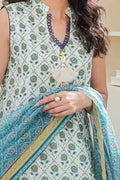 Zellbury | Unstitched 3 Piece Lawn | Shirt Shalwar Dupatta - 1663 - Libasekhas