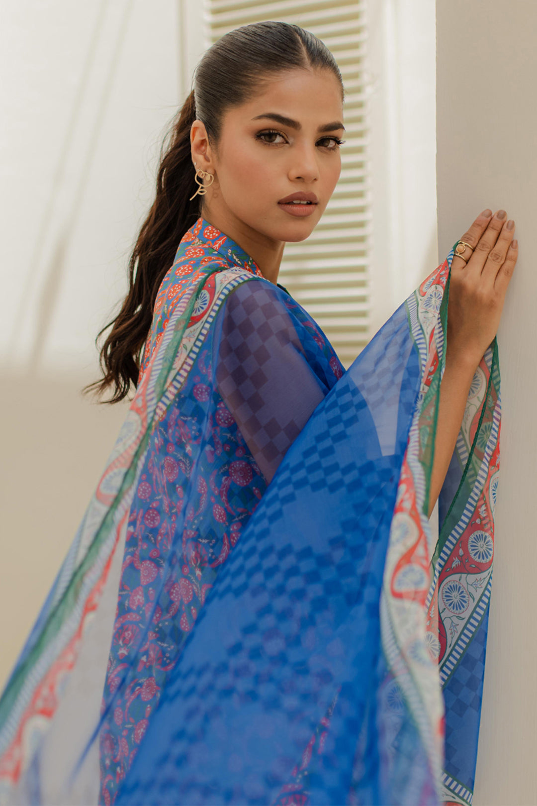 Zellbury | Unstitched 3 Piece Lawn | Shirt Shalwar Dupatta - 1665 - House Of Zarish
