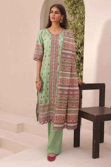 Zellbury | Unstitched 3 Piece Lawn | Shirt Shalwar Dupatta - 1669 - House Of Zarish