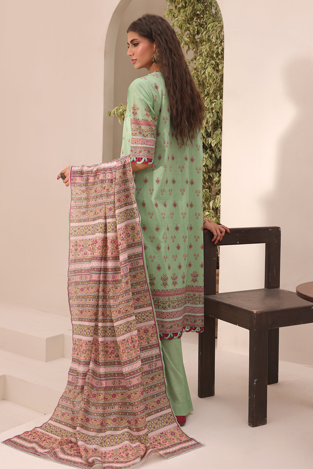 Zellbury | Unstitched 3 Piece Lawn | Shirt Shalwar Dupatta - 1669 - House Of Zarish