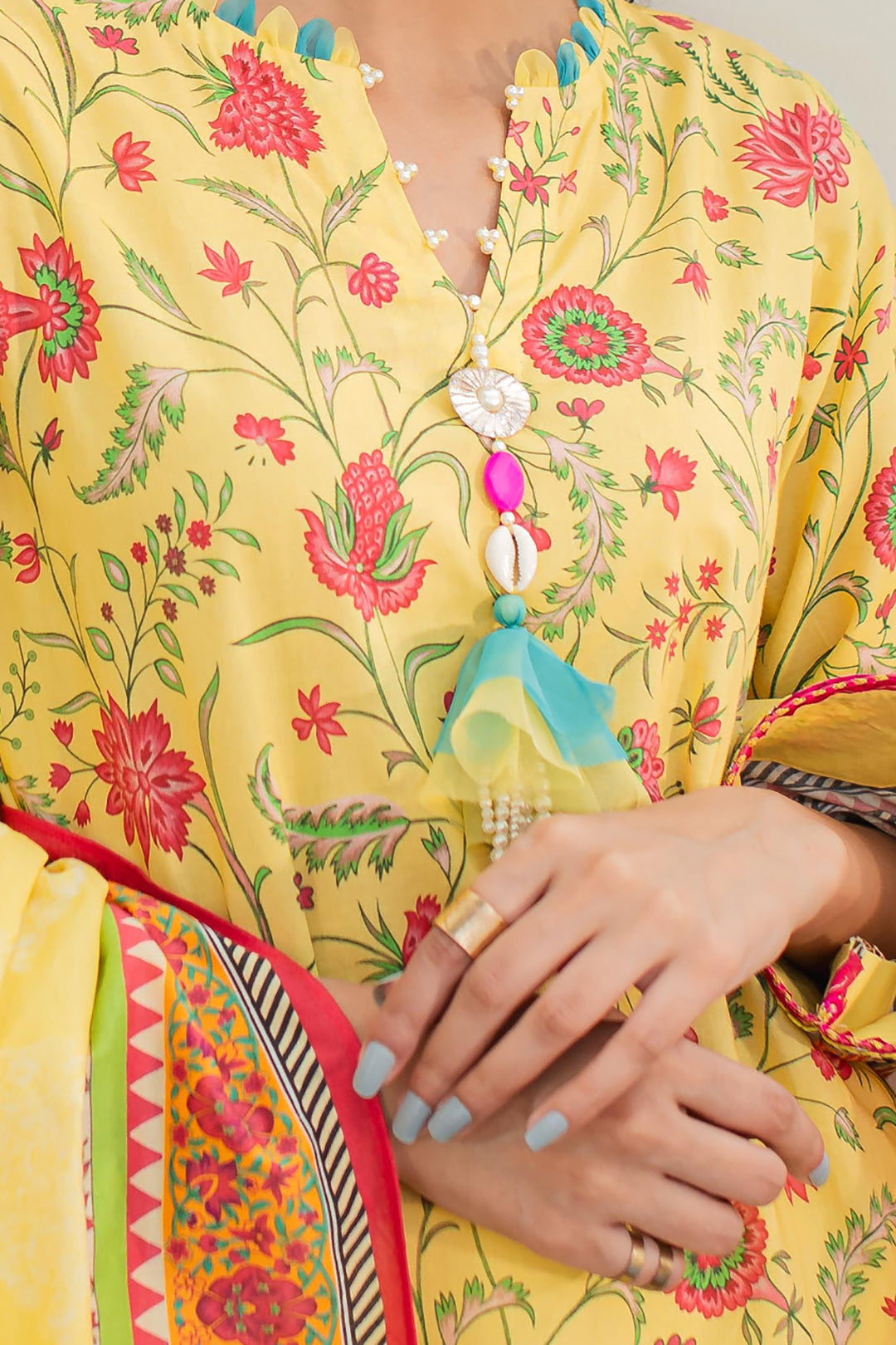 Zellbury | Unstitched 3 Piece Lawn | Shirt Shalwar Dupatta - 1675 - House Of Zarish
