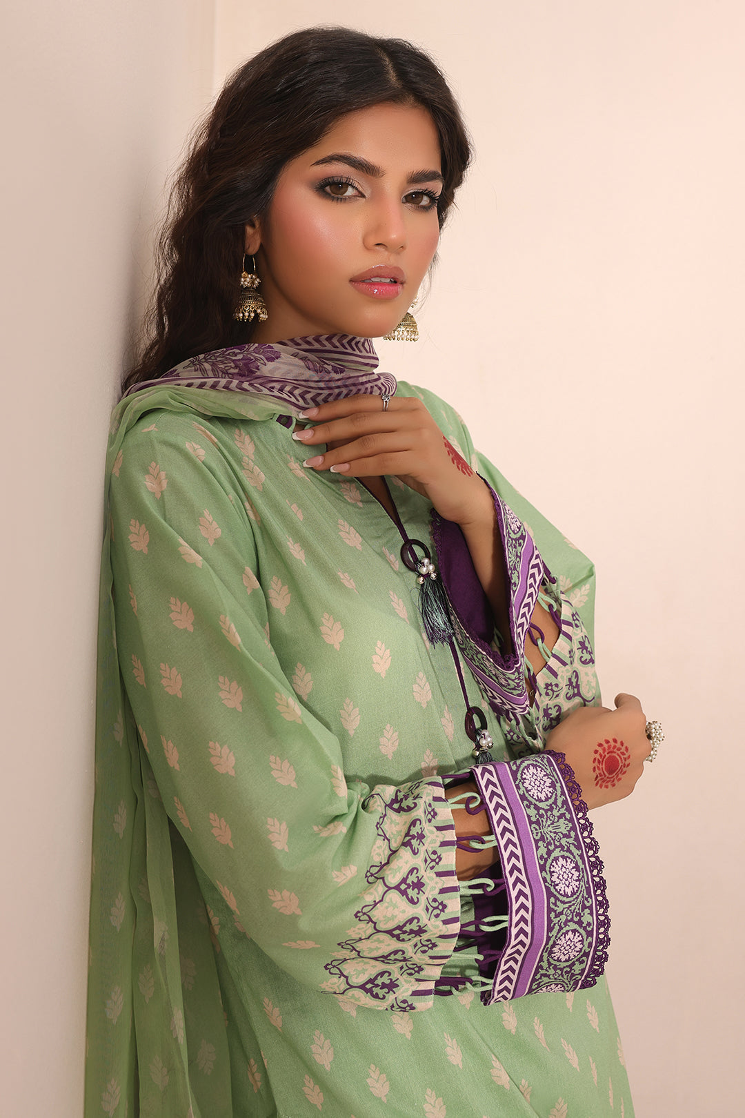 Zellbury | Unstitched 3 Piece Lawn | Shirt Shalwar Dupatta - 1696 - House Of Zarish
