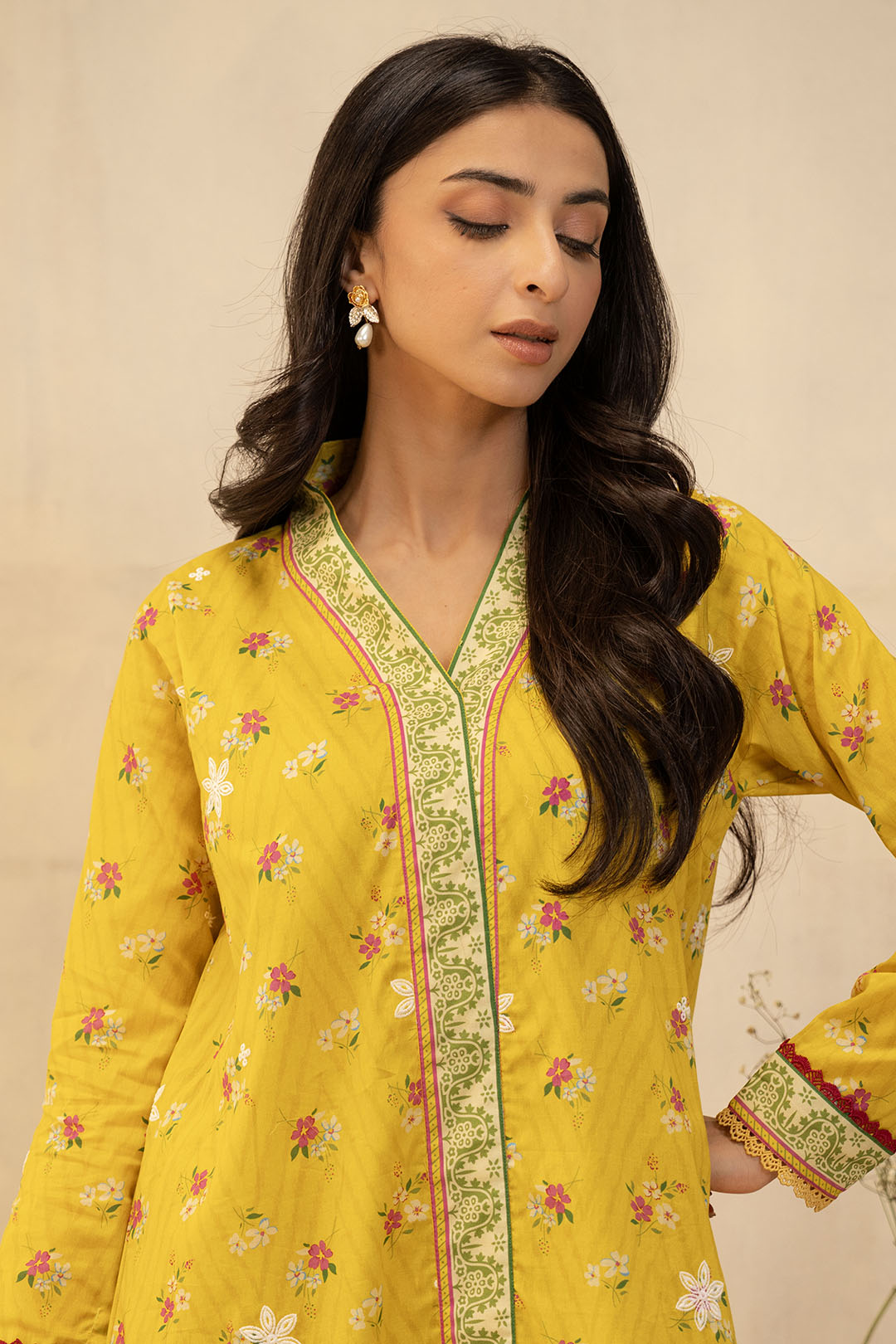 Zellbury | Unstitched 2 Piece Lawn | Embroidered Shirt Shalwar - 0098 - House Of Zarish
