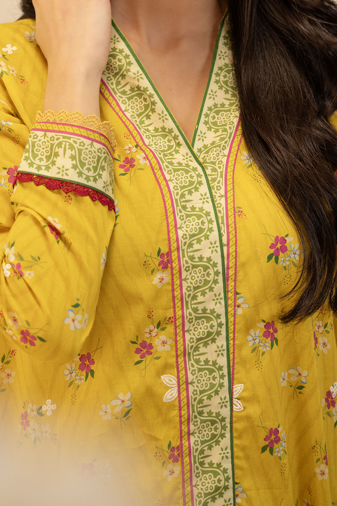 Zellbury | Unstitched 2 Piece Lawn | Embroidered Shirt Shalwar - 0098 - House Of Zarish