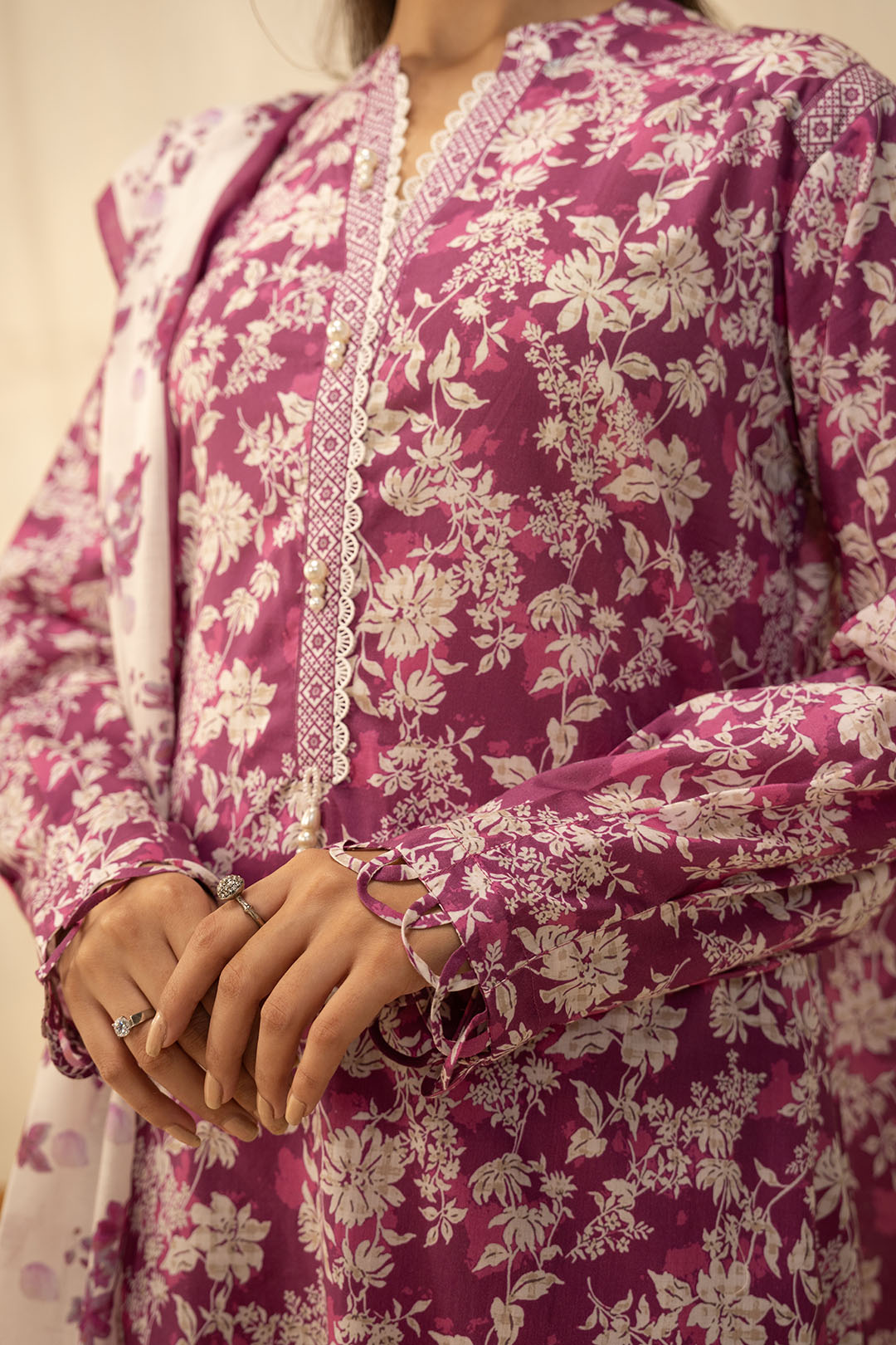 Zellbury | Unstitched 2 Piece Lawn | Shirt Dupatta - 0005 - House Of Zarish