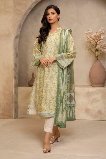 Zellbury | Unstitched 2 Piece Lawn | Shirt Dupatta - 0006 - House Of Zarish