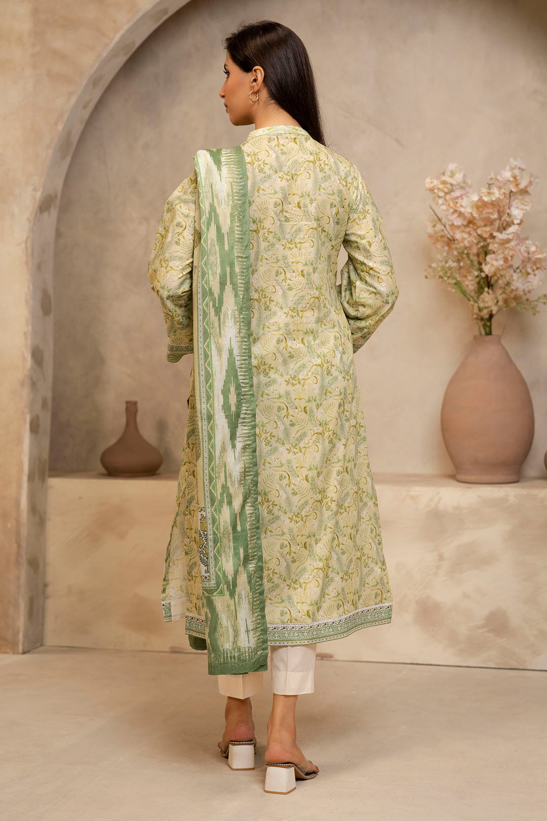 Zellbury | Unstitched 2 Piece Lawn | Shirt Dupatta - 0006 - House Of Zarish