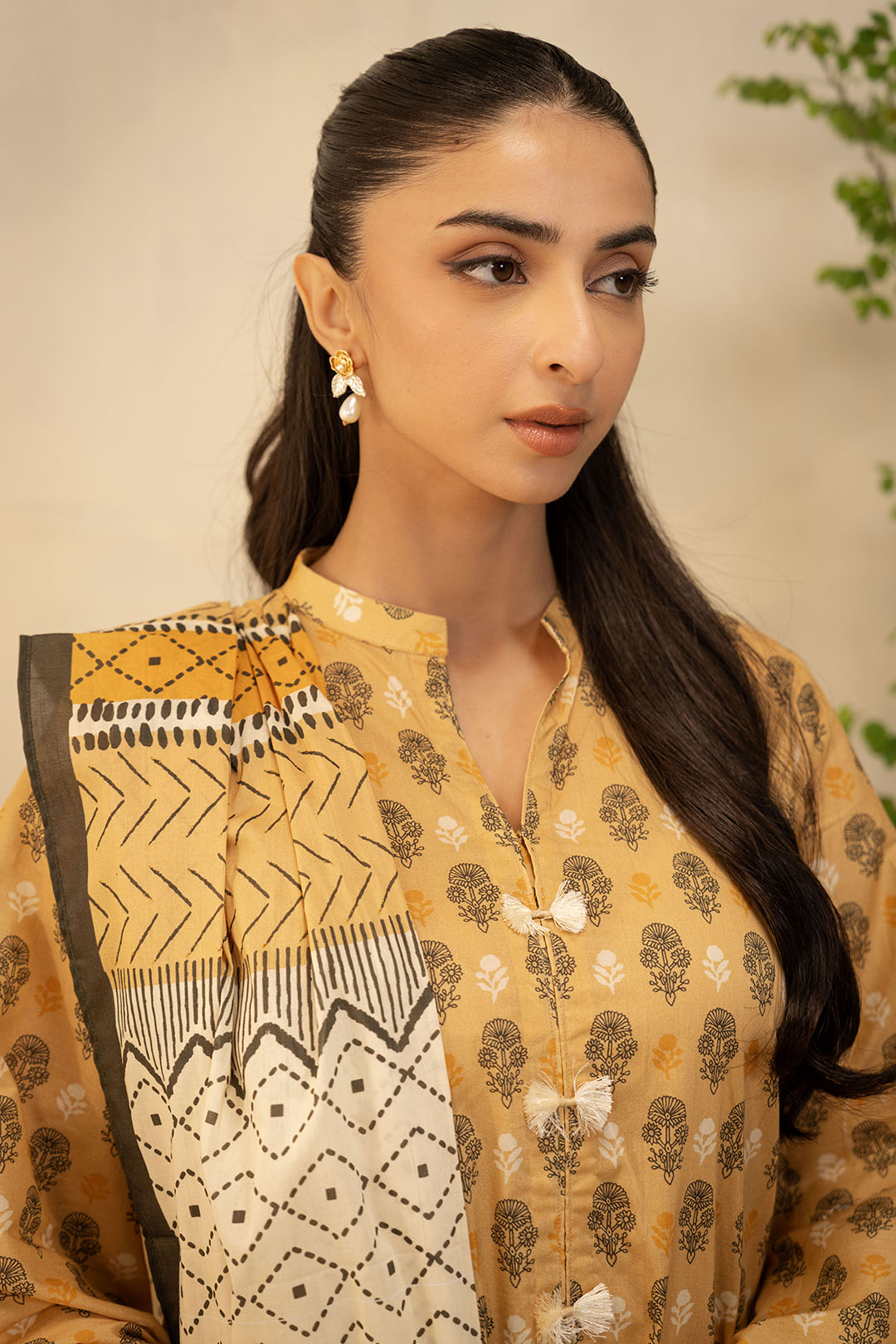 Zellbury | Unstitched 2 Piece Lawn | Shirt Dupatta - 0010 - House Of Zarish