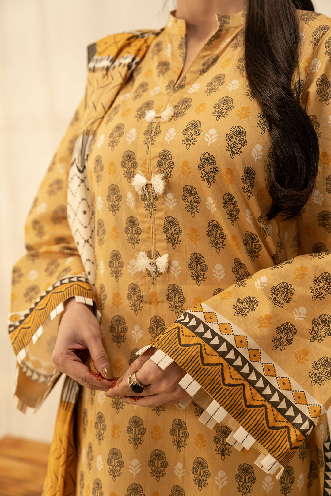 Zellbury | Unstitched 2 Piece Lawn | Shirt Dupatta - 0010 - House Of Zarish