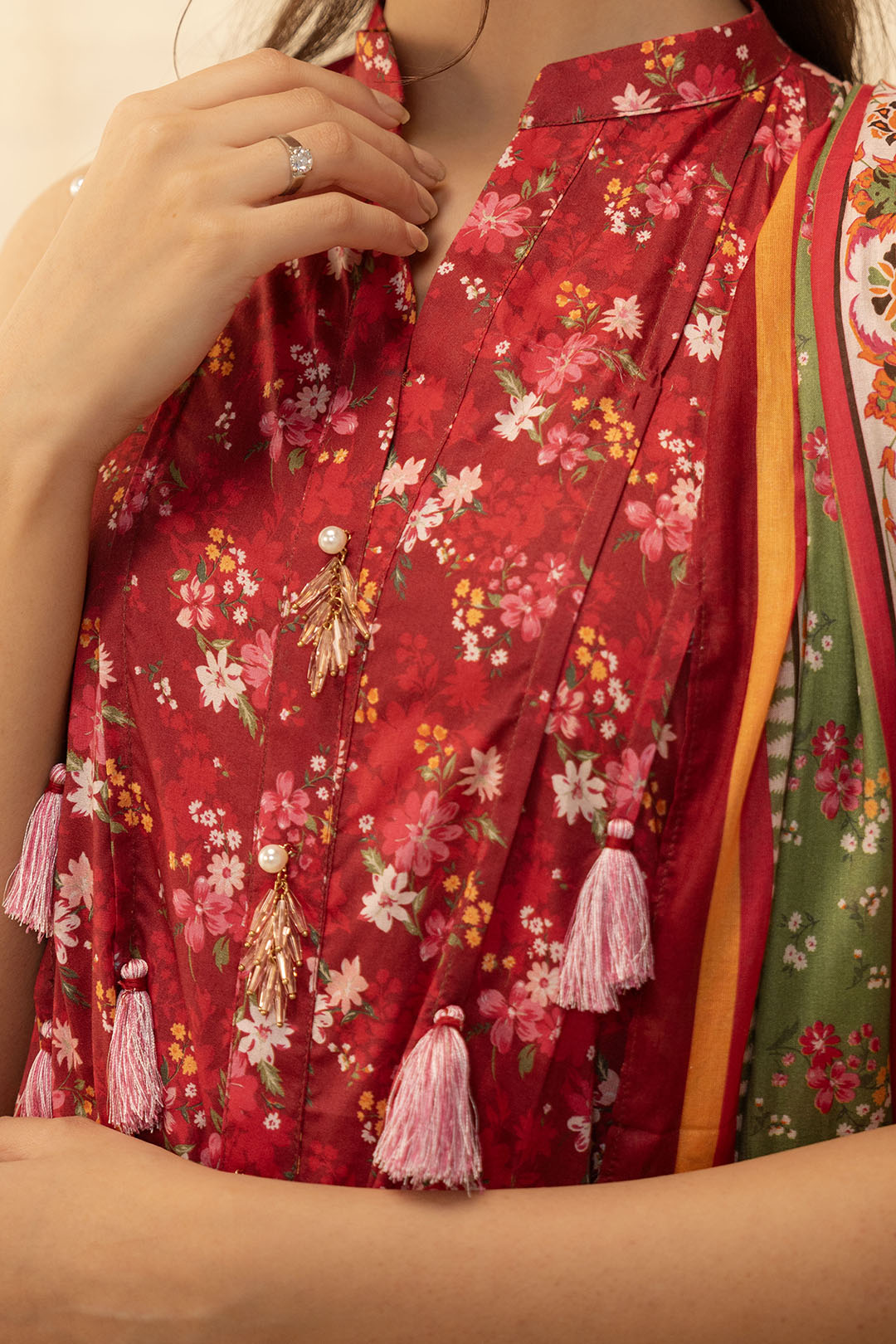 Zellbury | Unstitched 2 Piece Lawn | Shirt Dupatta - 0087 - House Of Zarish