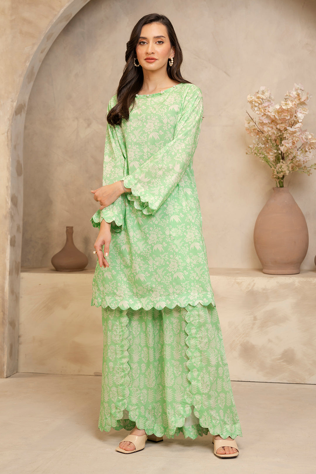 Zellbury | Unstitched 2 Piece Lawn | Shirt Shalwar - 0093 - House Of Zarish