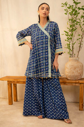 Zellbury | Unstitched 2 Piece Lawn | Shirt Shalwar - 0095 - Libasekhas