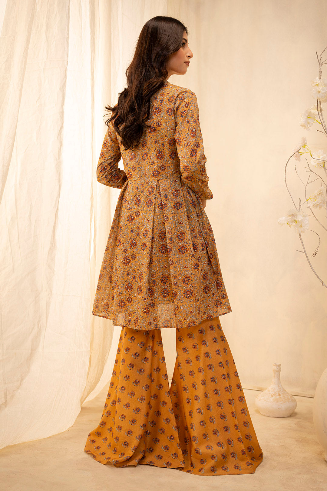 Zellbury | Unstitched 2 Piece Lawn | Shirt Shalwar - 0101 - Libasekhas