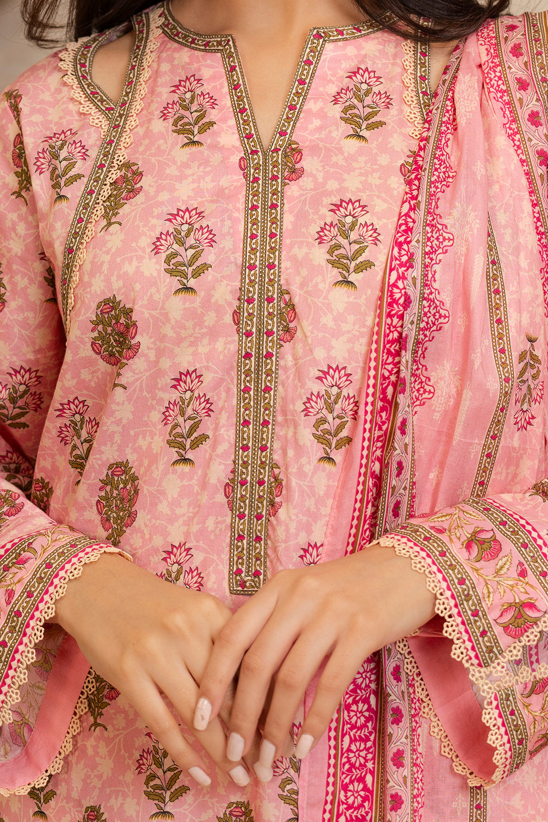Zellbury | Unstitched 2 Piece Lawn | Shirt Dupatta - 0157 - Libasekhas