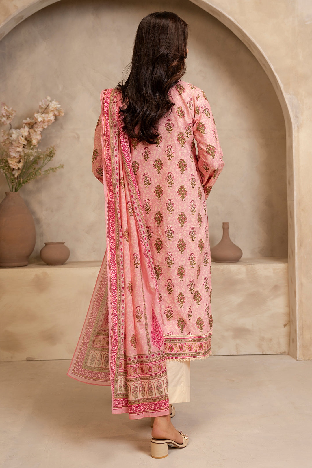 Zellbury | Unstitched 2 Piece Lawn | Shirt Dupatta - 0157 - House Of Zarish