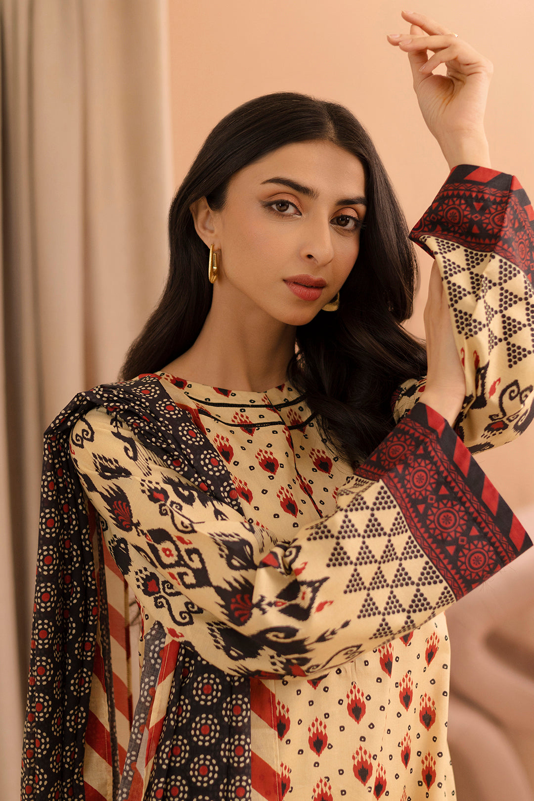 Zellbury | Unstitched 2 Piece Lawn | Shirt Dupatta - 0160 - House Of Zarish