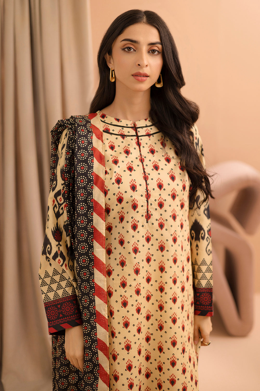 Zellbury | Unstitched 2 Piece Lawn | Shirt Dupatta - 0160 - Libasekhas