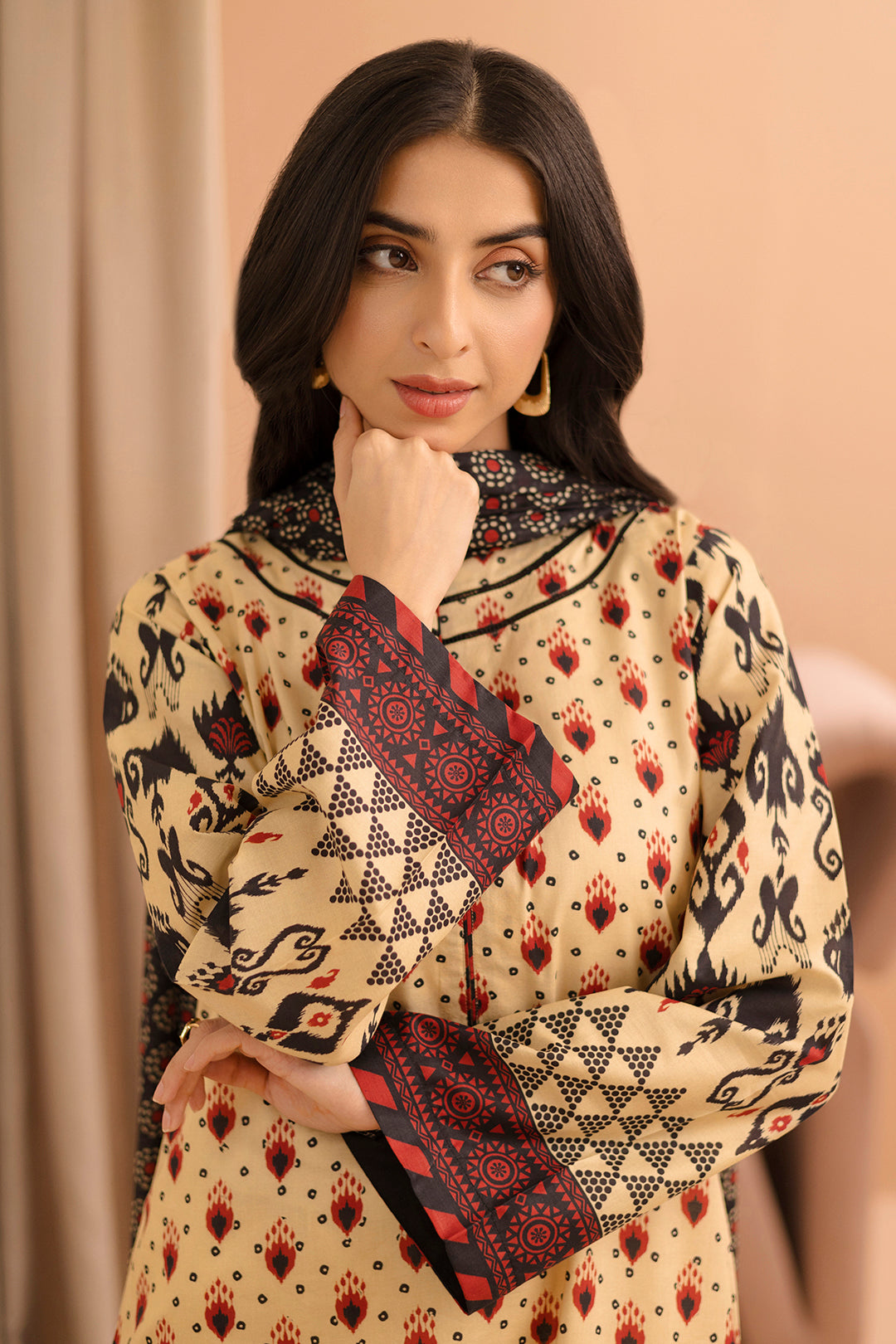 Zellbury | Unstitched 2 Piece Lawn | Shirt Dupatta - 0160 - Libasekhas
