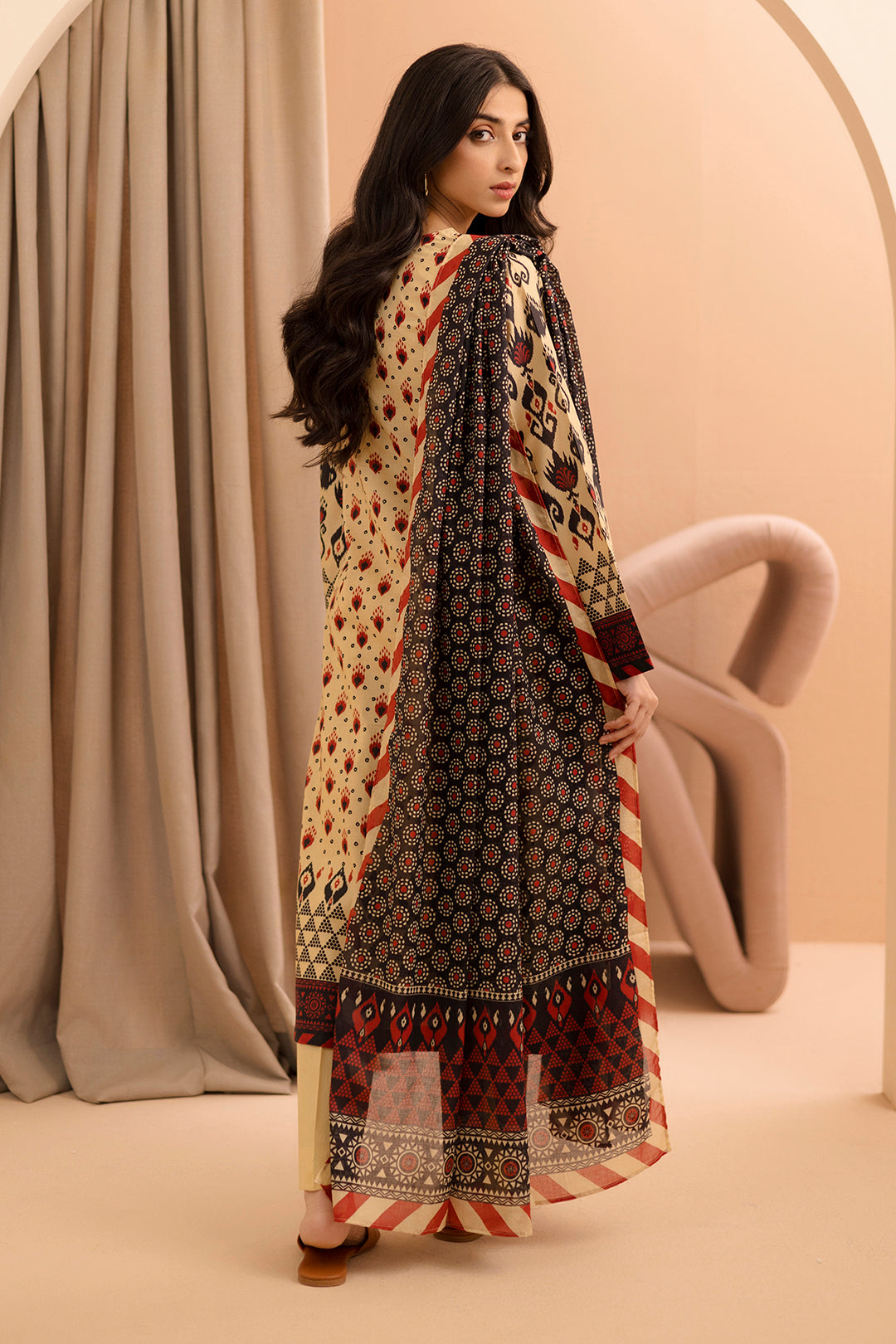 Zellbury | Unstitched 2 Piece Lawn | Shirt Dupatta - 0160 - House Of Zarish