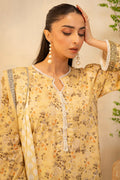 Zellbury | Unstitched 2 Piece Lawn | Shirt Dupatta - 0225 - House Of Zarish