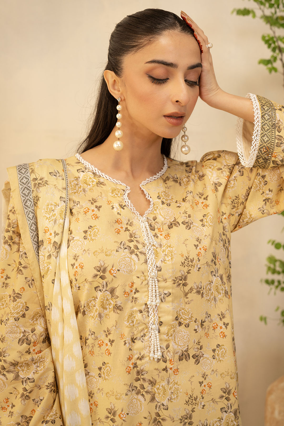 Zellbury | Unstitched 2 Piece Lawn | Shirt Dupatta - 0225 - House Of Zarish