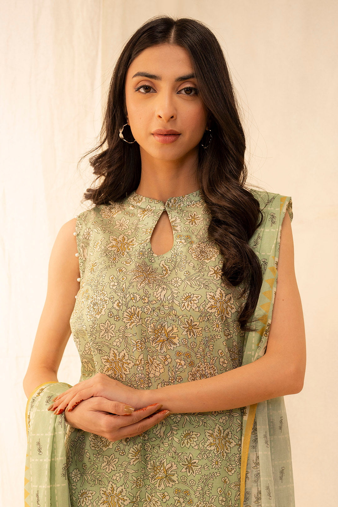 Zellbury | Unstitched 3 Piece Lawn | Shirt Shalwar Dupatta - 0027 - Libasekhas