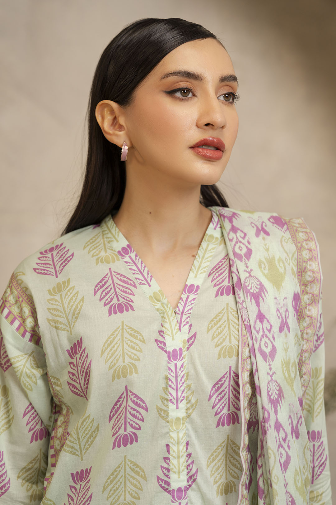 Zellbury | Unstitched 3 Piece Lawn | Shirt Shalwar Dupatta - 0028 - House Of Zarish