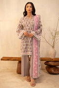 Zellbury | Unstitched 3 Piece Lawn | Shirt Shalwar Dupatta - 0029 - Libasekhas