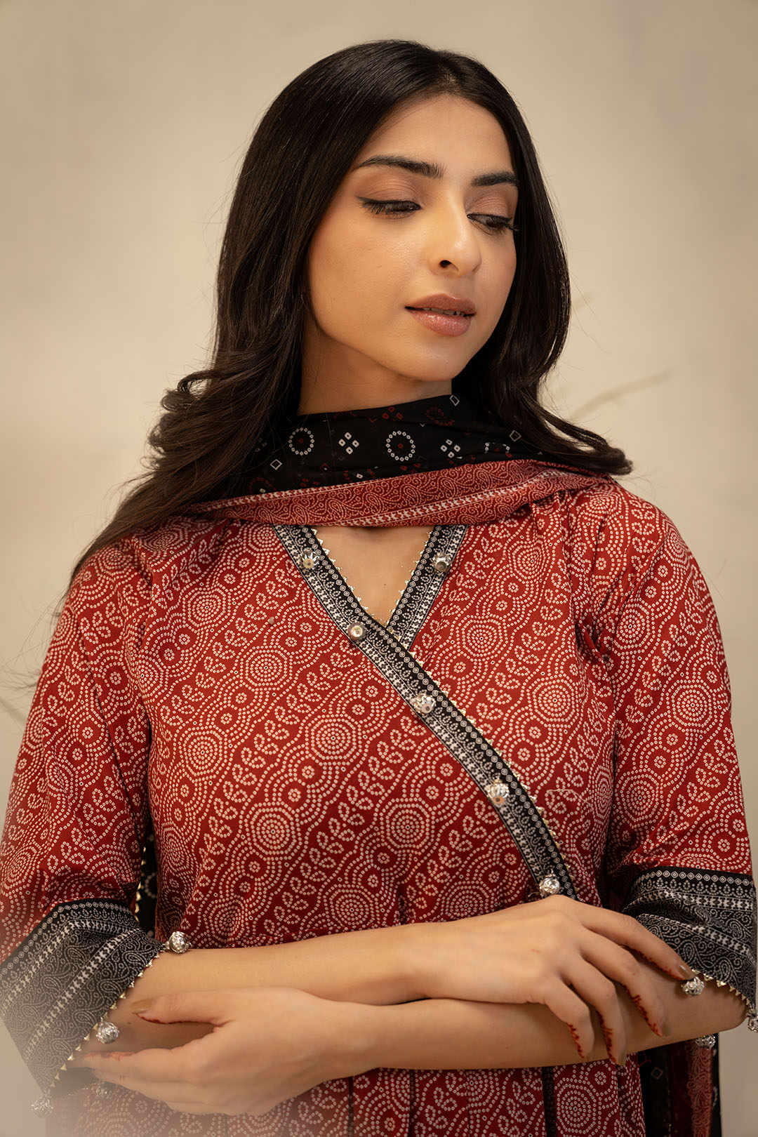 Zellbury | Unstitched 3 Piece Lawn | Shirt Shalwar Dupatta - 0033 - Libasekhas