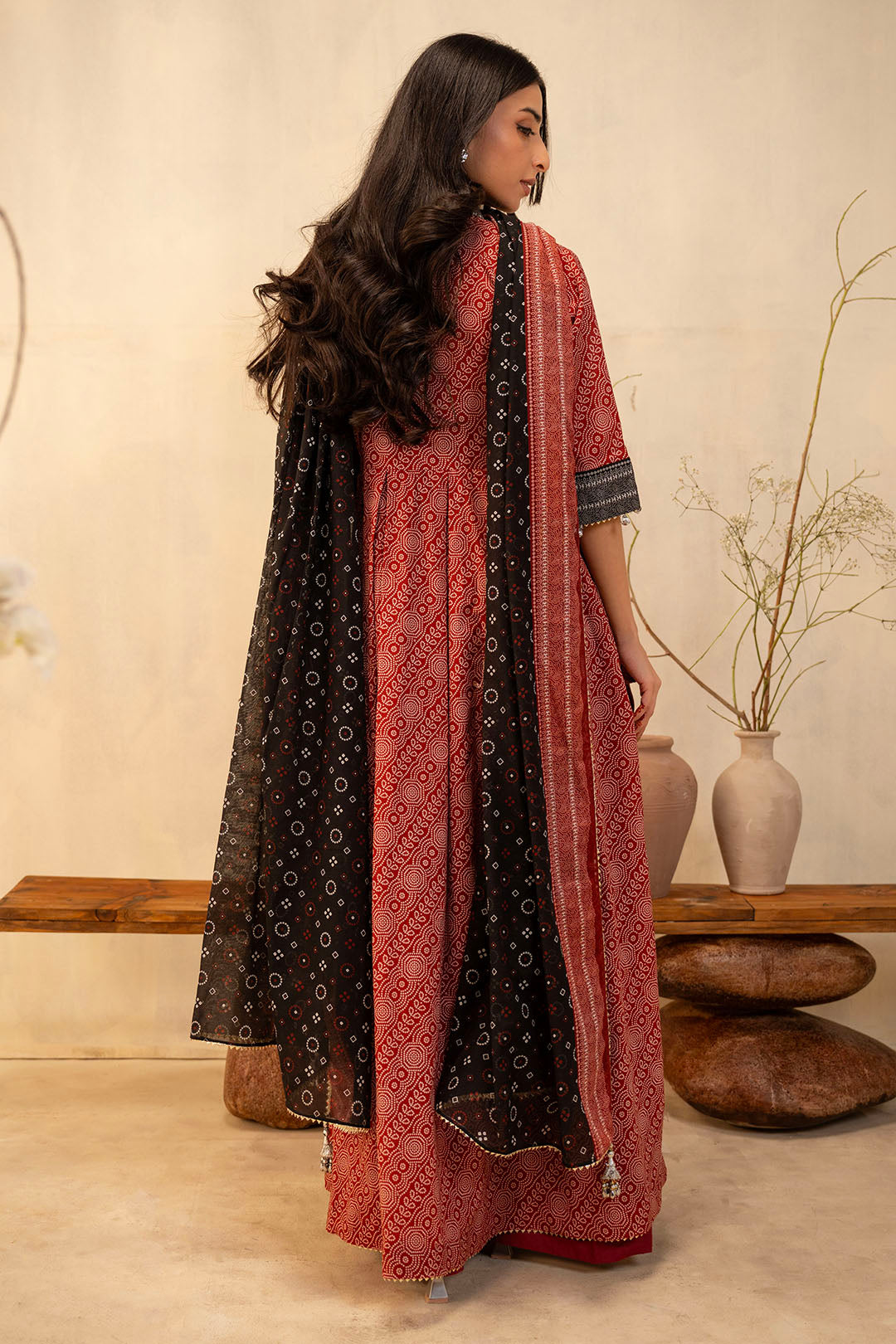 Zellbury | Unstitched 3 Piece Lawn | Shirt Shalwar Dupatta - 0033 - House Of Zarish