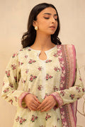 Zellbury | Unstitched 3 Piece Lawn | Shirt Shalwar Dupatta - 0039 - Libasekhas