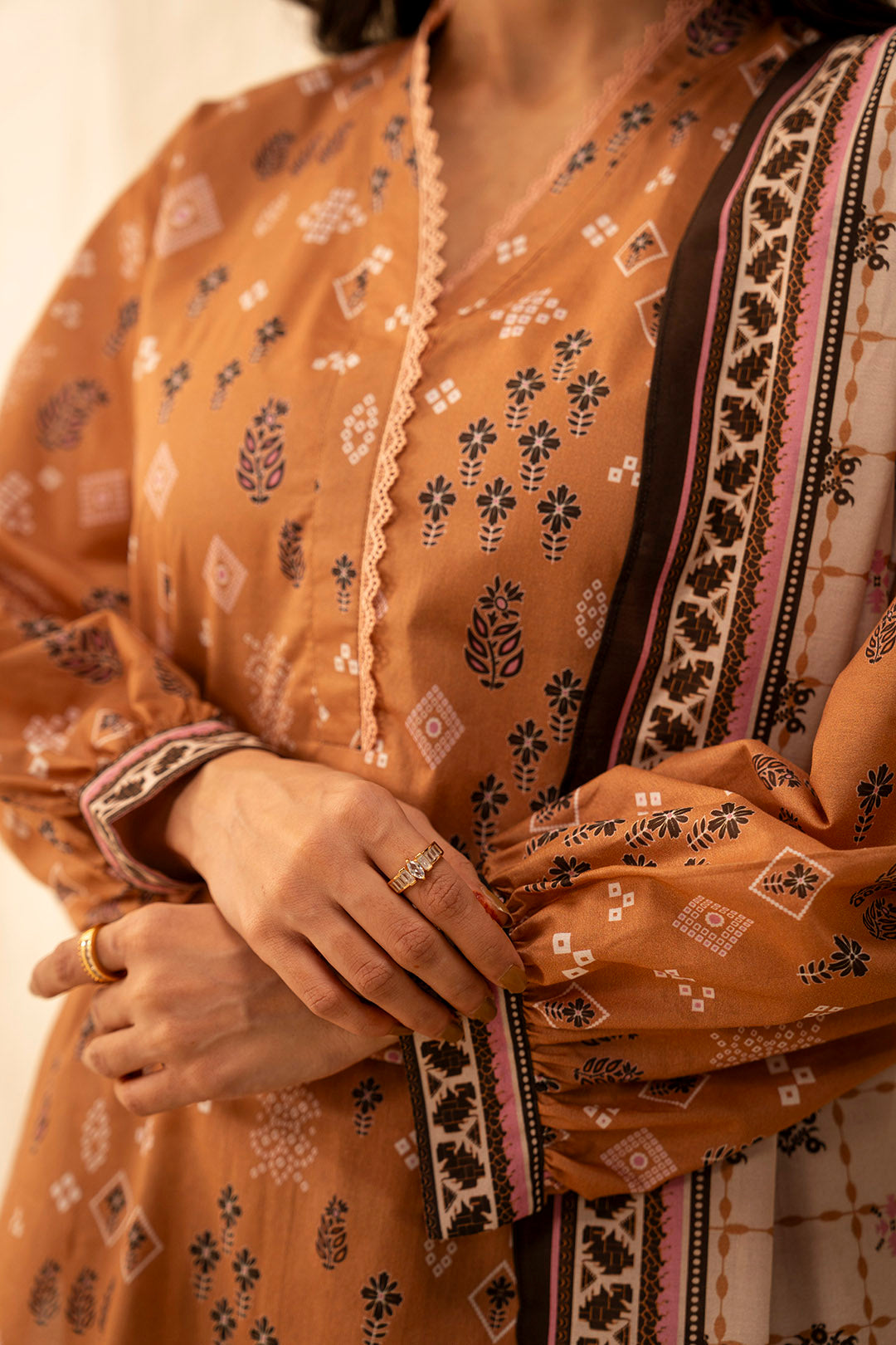 Zellbury | Unstitched 3 Piece Lawn | Shirt Shalwar Dupatta - 0047 - House Of Zarish