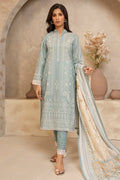 Zellbury | Unstitched 3 Piece Lawn | Shirt Shalwar Dupatta - 0058 - House Of Zarish