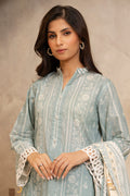 Zellbury | Unstitched 3 Piece Lawn | Shirt Shalwar Dupatta - 0058 - Libasekhas