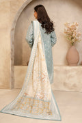 Zellbury | Unstitched 3 Piece Lawn | Shirt Shalwar Dupatta - 0058 - House Of Zarish