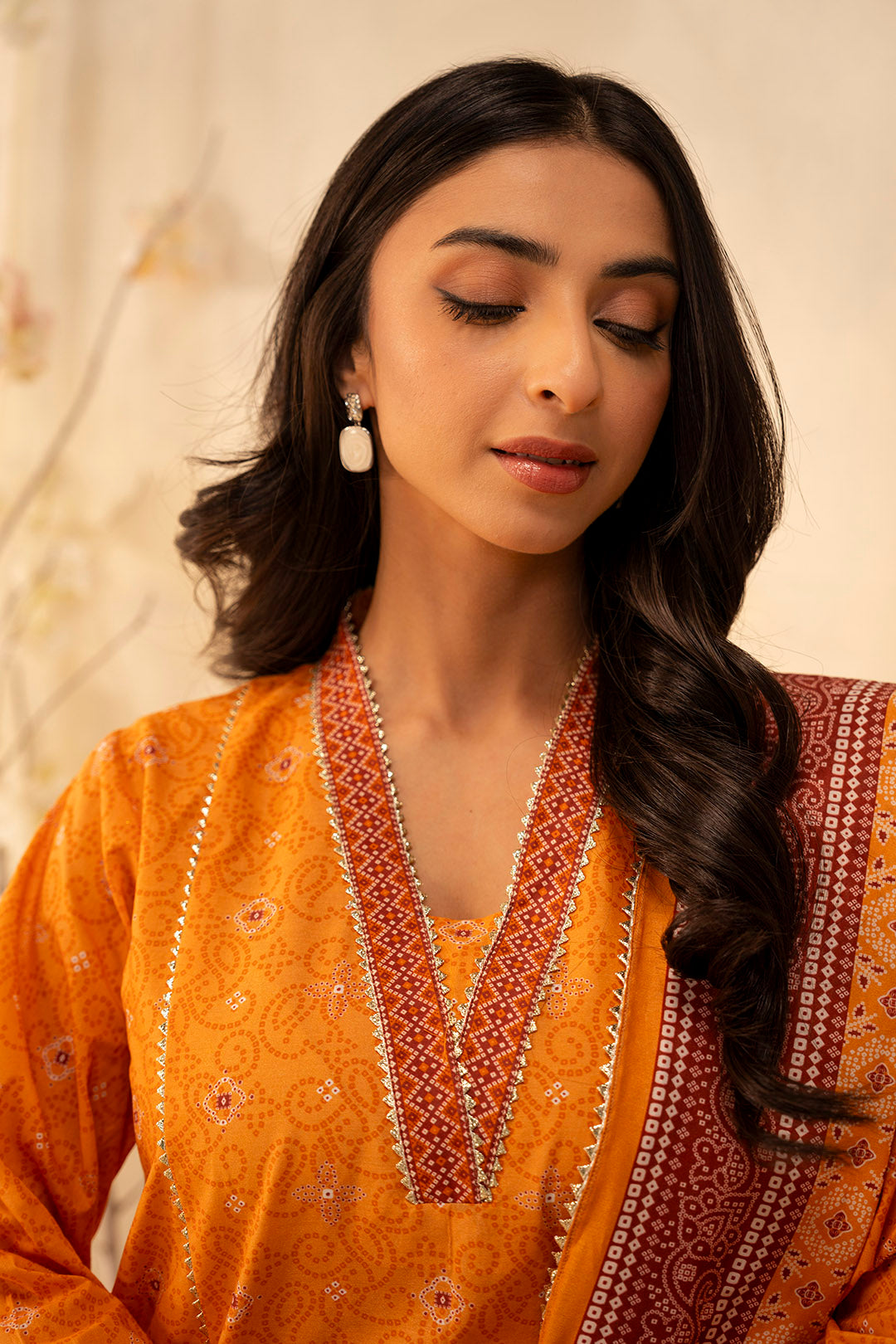 Zellbury | Unstitched 3 Piece Lawn | Shirt Shalwar Dupatta - 0115 - House Of Zarish