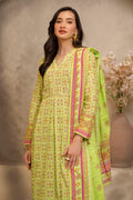 Zellbury | Unstitched 3 Piece Lawn | Shirt Shalwar Dupatta - 0121 - House Of Zarish