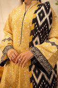 Zellbury | Unstitched 3 Piece Lawn | Shirt Shalwar Dupatta - 0130 - House Of Zarish