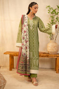 Zellbury | Unstitched 3 Piece Lawn | Shirt Shalwar Dupatta - 0134 - House Of Zarish