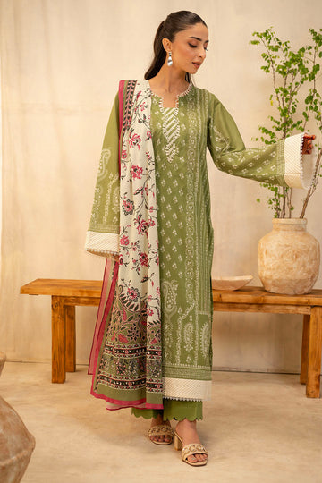 Zellbury | Unstitched 3 Piece Lawn | Shirt Shalwar Dupatta - 0134 - House Of Zarish