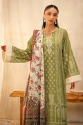 Zellbury | Unstitched 3 Piece Lawn | Shirt Shalwar Dupatta - 0134 - House Of Zarish