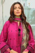 Zellbury | Unstitched 3 Piece Khaddar | Embroidered Shirt Shalwar Dupatta - 0772 - House Of Zarish
