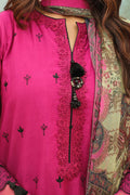 Zellbury | Unstitched 3 Piece Khaddar | Embroidered Shirt Shalwar Dupatta - 0772 - Libasekhas