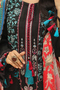 Zellbury | Unstitched 3 Piece Khaddar | Embroidered Shirt Shalwar Dupatta - 0776 - House Of Zarish