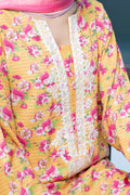 Zellbury | Unstitched 3 Piece Viscose | Embroidered Shirt Shalwar Dupatta - 0837 - House Of Zarish