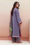 Zellbury | Unstitched 3 Piece Khaddar | Embroidered Shirt Shalwar Dupatta - 0846 - House Of Zarish