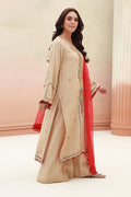 Zellbury | Unstitched 3 Piece Khaddar | Embroidered Shirt Shalwar Dupatta - 0847 - House Of Zarish