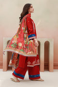 Zellbury | Unstitched 3 Piece Khaddar | Embroidered Shirt Shalwar Dupatta - 0848 - House Of Zarish
